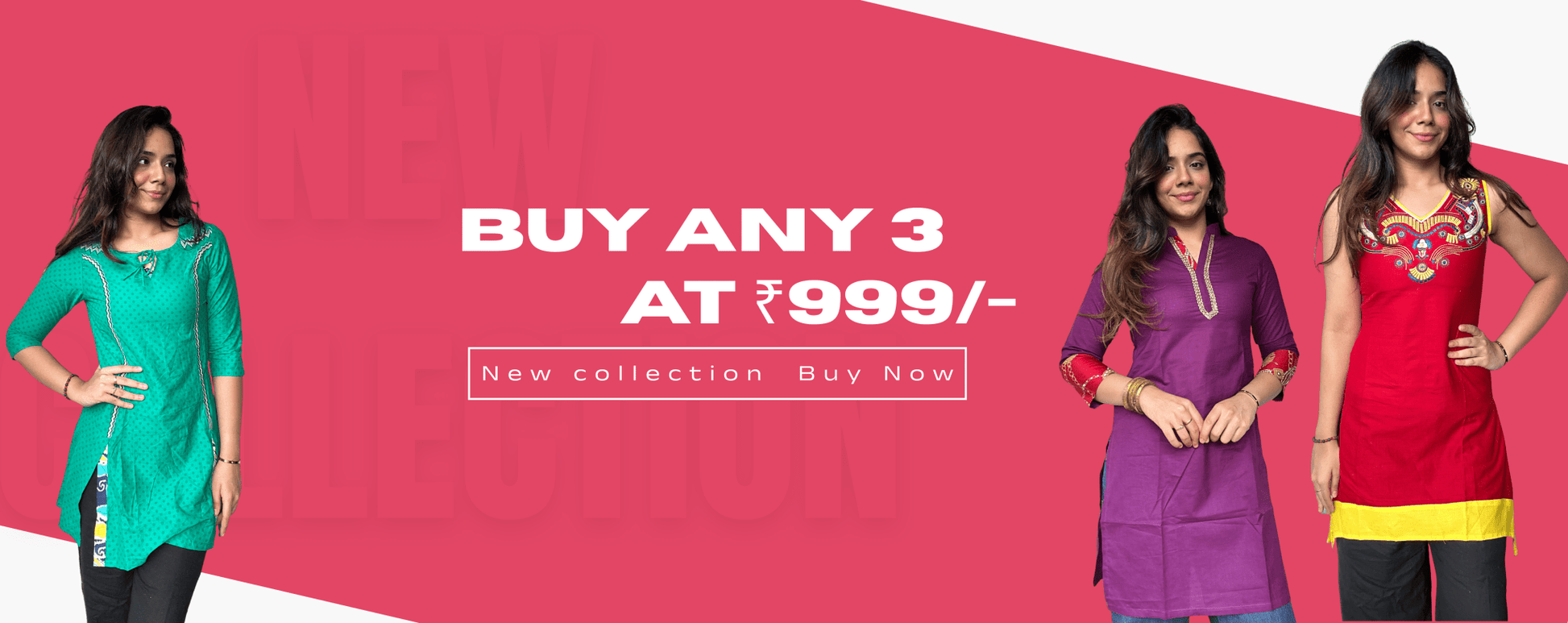Buy Any 3 at ₹999 - Needle Magic