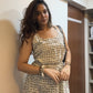Premium Black and White kurti - Needle Magic